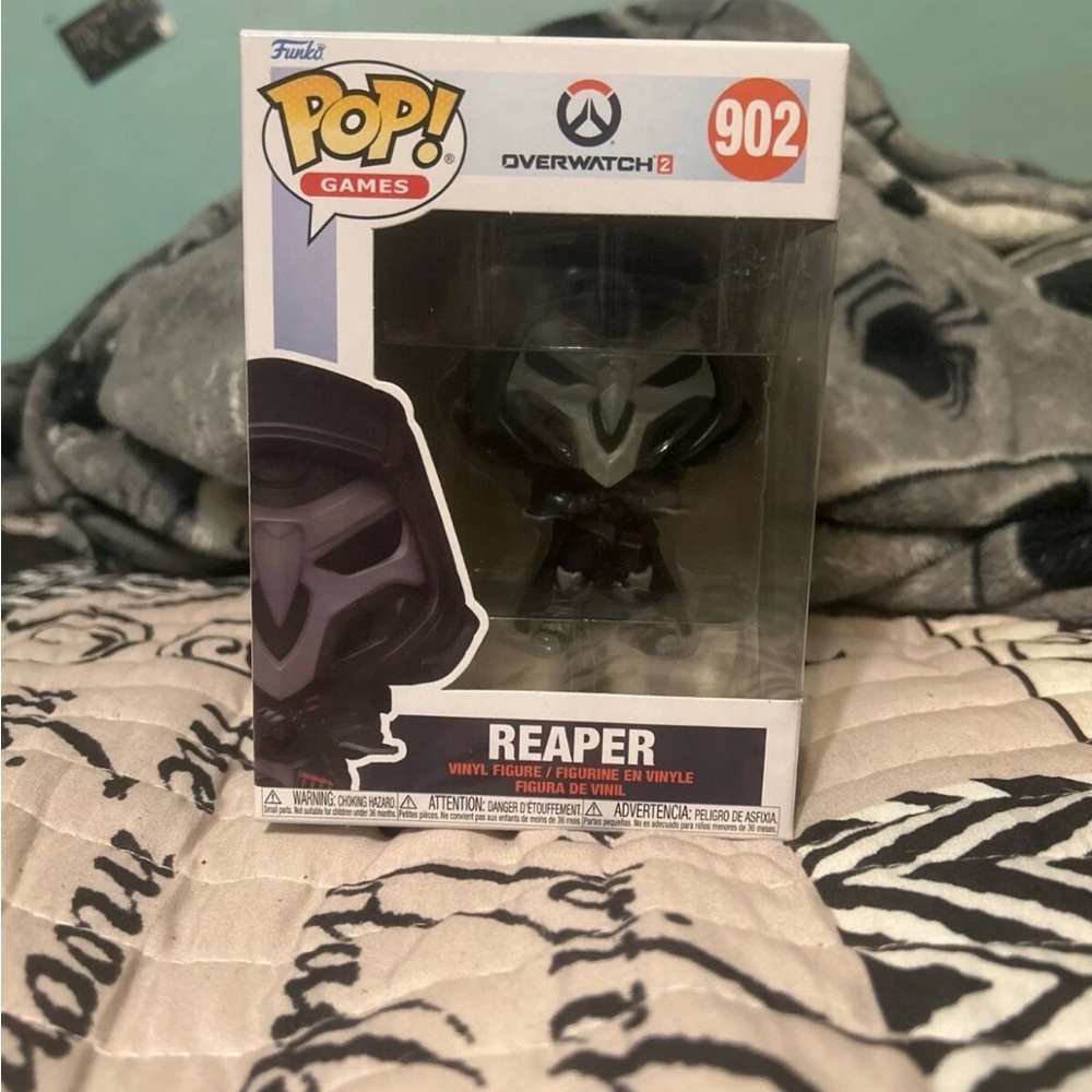 Funko Pop Overwatch 2 Reaper Vinyl Figure - Black and Gray